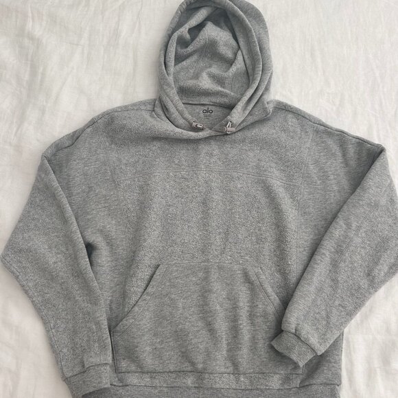 Alo Yoga Grey Hoodie Extra Small - Picture 1 of 3